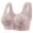 Grey, variant on ,Women's Flower Front Closure Bras for Large Anti Sagging Lift Bra Full Coverage Wireless Bralettes Grey 44