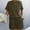 Army Green, variant on Idoravan Women Sets Clothing Womens Spring and Summer Plain Round Neck Ruffle Short Sleeve Shorts Casual Suit