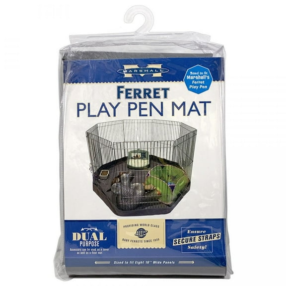 Marshall Pet Products Play Pen Mat/Cover -  Works with Marshall Small Animal/Ferret Play Pen 8 Panel