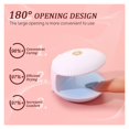 thumbnail image 3 of 2Pcs Portable Mini UV LED Nail Lamp Opening Design USB Lamp for Manicure with 5 Bead ,Fashion, 3 of 5