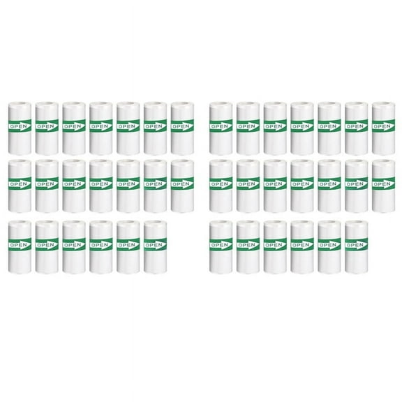 40PCS Mini Printer Paper, Thermal Sticker Paper,Self-Adhesive,Mini Thermal Printer Paper,Notes,Black on White,5.7x2.5cm