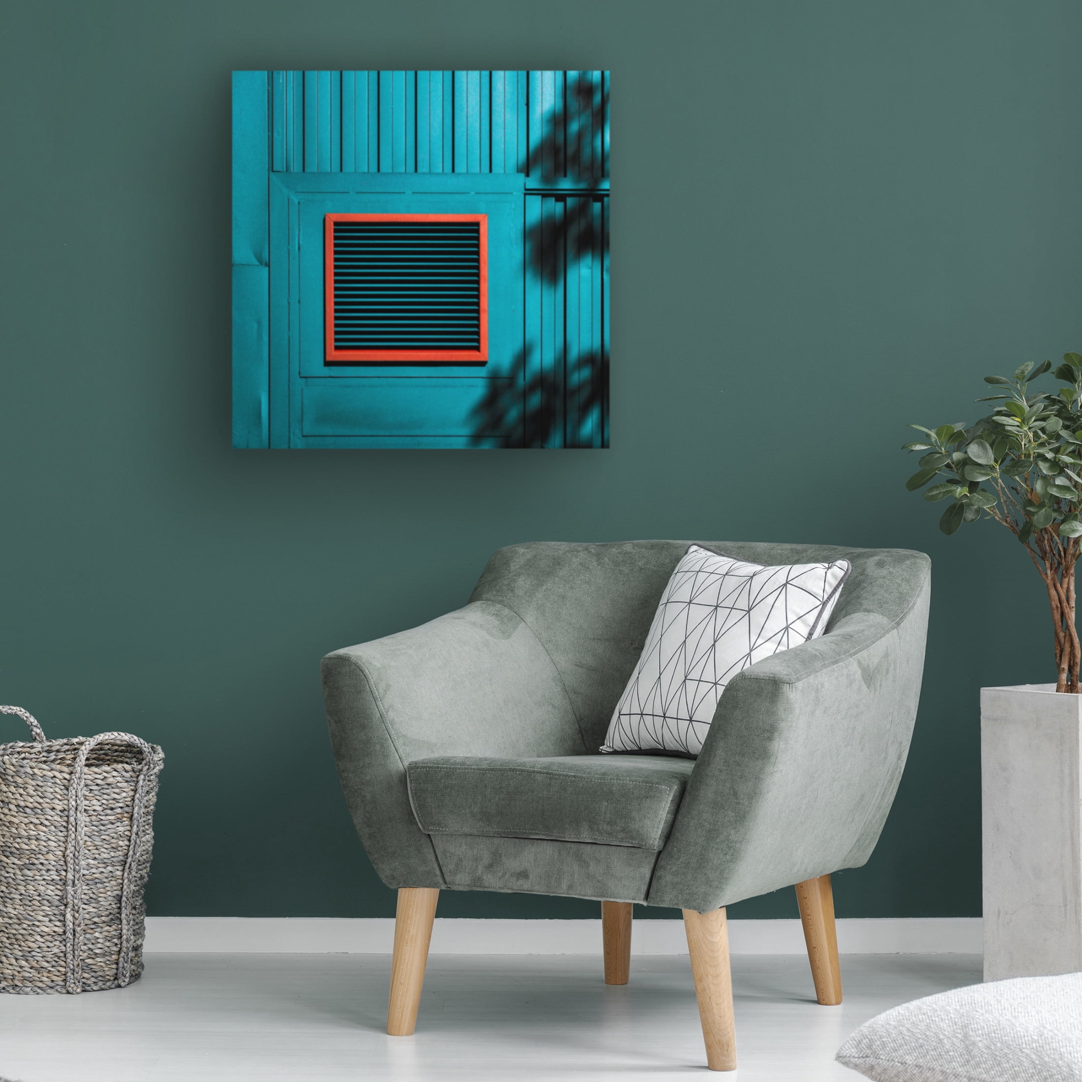 Canvas Wall Art - Inge Schuster 'Shadows On A Wall' Wall Art for Living Room, Bedroom, or Office D?cor by Trademark Fine Art - 35 x 35 Inches