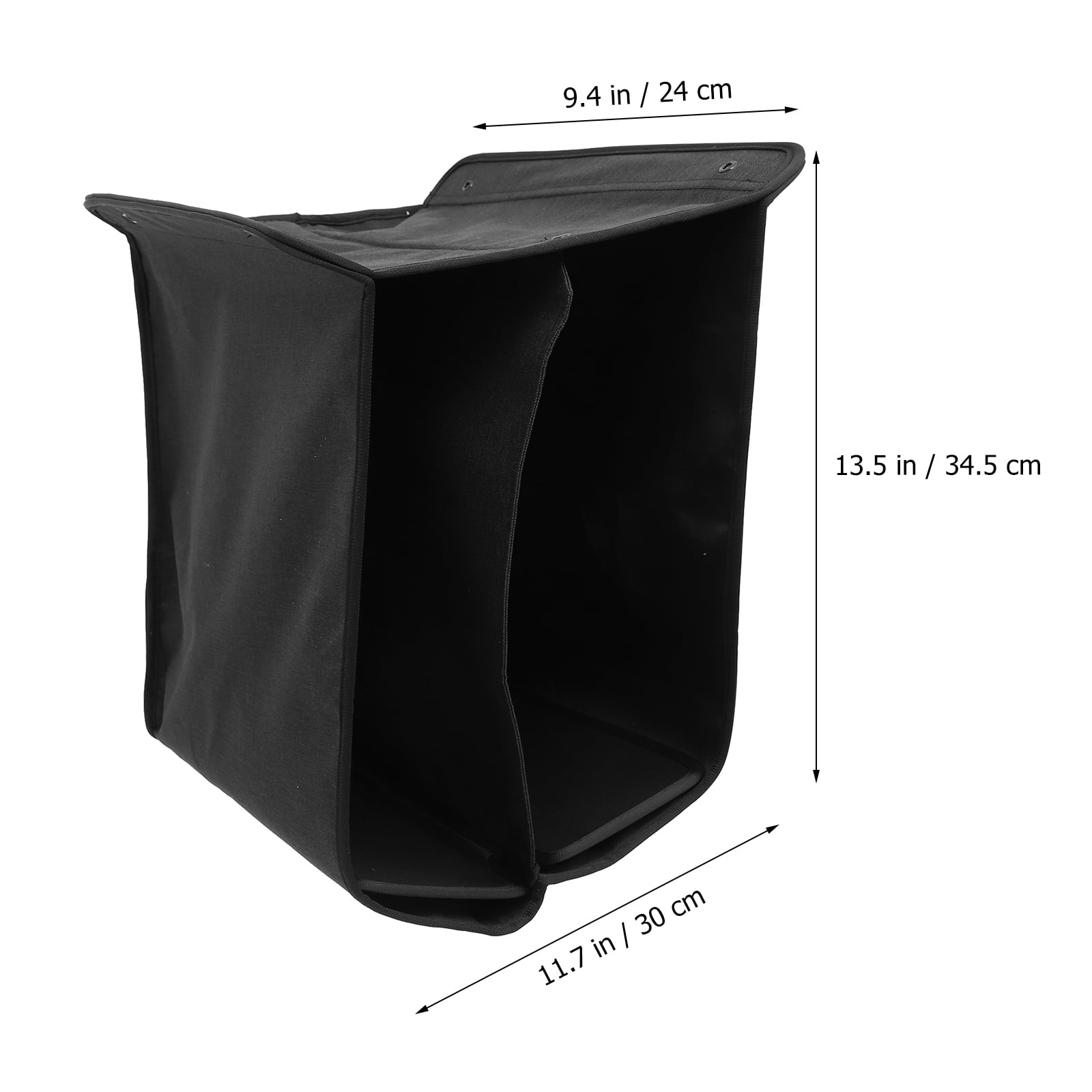 WEUVEB Black Foldable Under Desk Storage Organizer with Multiple Compartments, Large Capacity Office and Home Desk Organizer