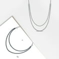 thumbnail image 4 of Created Forever Women's 8 7/8ct TW Lab Grown Diamond 14k White Gold Double Strand Tennis Necklace, 4 of 8