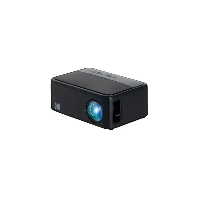 KODAK FLIK X1 Mini proyector Pico | Proyector portátil compacto de 100 pulgadas con control remoto y altavoces de 2 W reproduce películas, programas de televisión y juegos | Compatible con HDMI, USB,