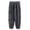 Dark Gray, variant on Pant's For Men Relaxed Cigarette Zippered Pocket Pants Wide Leg Drawstring Sports Print Elastic Waist Pants