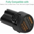 thumbnail image 4 of 10.8v  12v 4600mAh Li-ion Replacement Battery Compatible with Makita BL1013 Makita BL1014 Battery 194550-6 194551-4 195332-9, 4 of 5