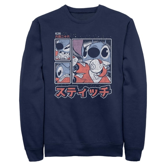 Mens Lilo & Stitch Comic Book Panels Sweatshirt