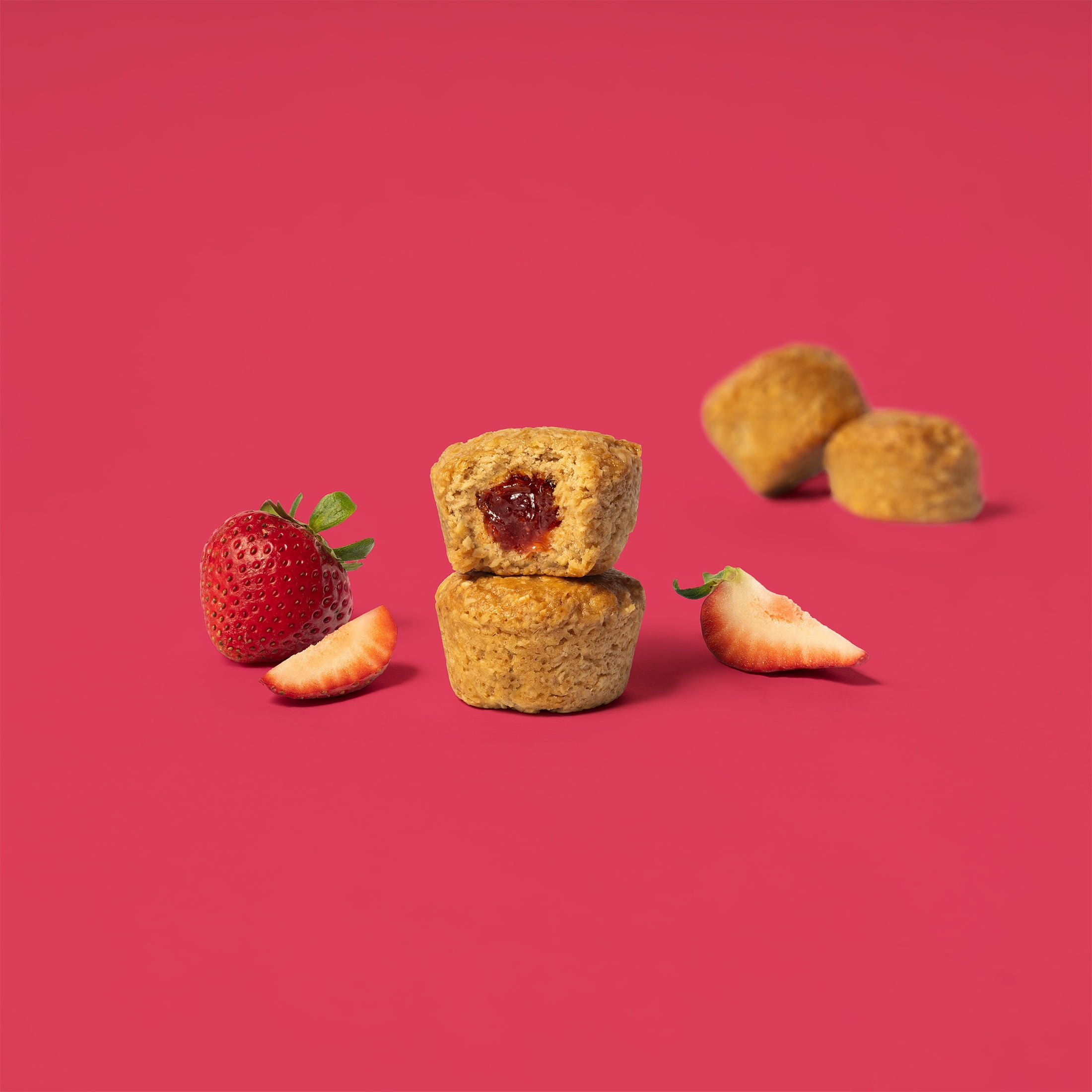 (3 pack) Bobo's Oat Bites, Strawberry Stuff'd, 5 Pack of 1.3oz bars
