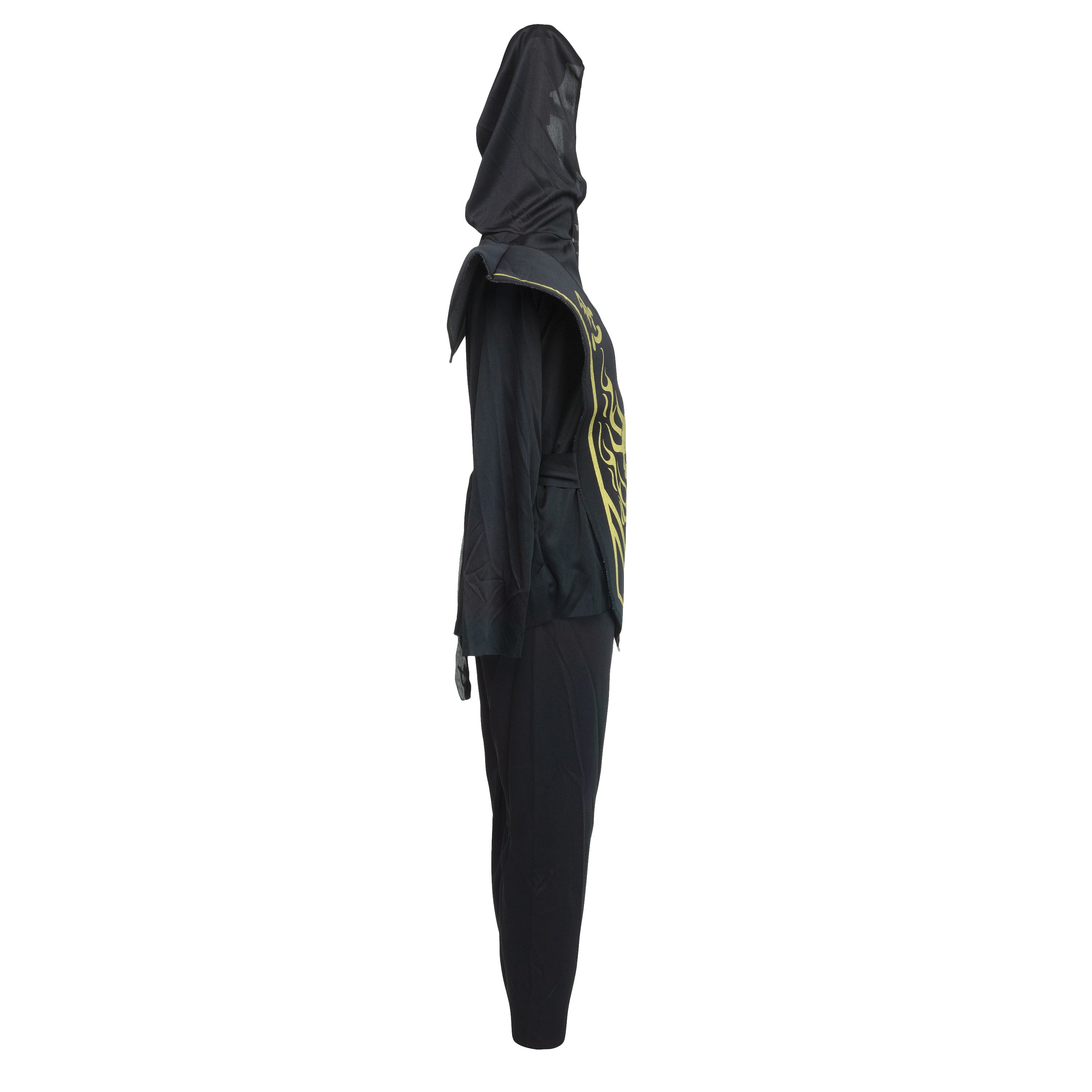 Gold Skull Ninja Halloween Costume for Children, Boys Size S (6/7), by Fun World