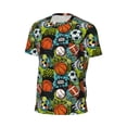 thumbnail image 6 of Wukai Balls Print Men's Short-Sleeved Mesh T-Shirt,Quick-Dry Short Sleeve Workout T-Shirt-, 6 of 8