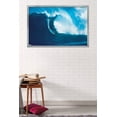 thumbnail image 2 of Big Wave Surfer Wall Poster, 22.375" x 34", Framed, 2 of 2