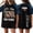 Black, variant on Womens Denim Shirt Independence Day 1776-2026 Denim Short Sleeve Patriotic T Shirts Crew Neck Casual Trendy Outfits Navy M