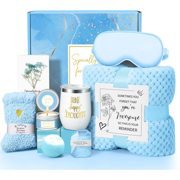 Set de cestas de regalo de spa Kalokey para mujer con vaso y vela