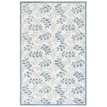 SAFAVIEH Jardin ARABESQUE Floral Area Rug, Ivory/Gray, 4' x 6'