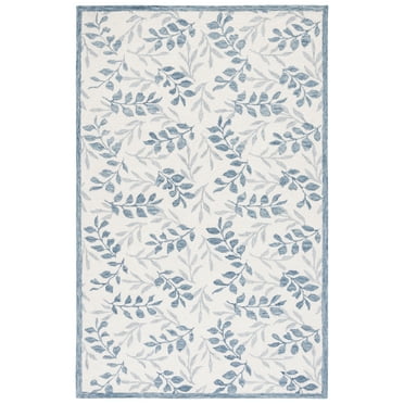 SAFAVIEH Jardin ARABESQUE Floral Area Rug, Ivory/Gray, 4' x 6'