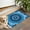 Blue Tie Dye, variant on Rainbow Tie Dye Spiral Dot Pattern Door Rugs,Washable Non Slip Door Mats Indoor,Decorative Door Mats,Entry Mat Indoor for Entrance,Bedroom,Kitchen,Bathroom,20"x32"