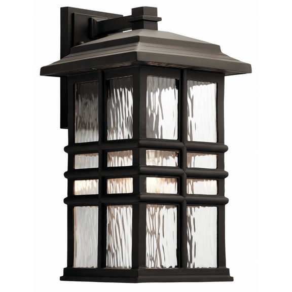 Kichler 49831 Beacon Square 1 Light 18" Tall Outdoor Wall Sconce - Bronze