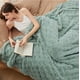 thumbnail image 2 of Manta de cama con forro polar Queen, color verde salvia, 230 x 230 cm, 2 of 8