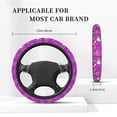thumbnail image 5 of Daiia Peace Love and Dove Flower Power Steering Wheel Cover Auto Steering Wheel Covers Breathable Anti-Slip Steering Wheels Car Interior Decor Accessories for Men Women Universal 15 Inch, 5 of 8
