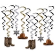thumbnail image 1 of Beistle 53562 Tourbillons Western de 17,5 à 32,5 Po - Pack de 6, 1 of 1