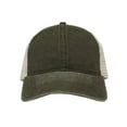 thumbnail image 4 of The Game  Pigment-Dyed Trucker Cap, Navy & Stone - Adjustable, 4 of 5