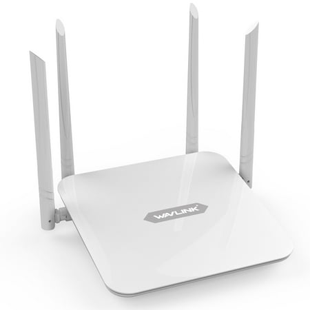 WAVLINK 1200Mbps High Power Long Range Wireless Wi-Fi Router AC1200 Dual Band 5Ghz+2.4Ghz Smart WiFi Router High Speed WiFi Box with High Power Amplifiers PA+LNA, 2 x 2 MIMO 5dBi Antennas