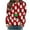 A01_Red, variant on Bzhegqhd Women's T-shirts Christmas Print Sweatshirts Long Sleeve Round Neck Pullover Top No Hood Loose Fit Casual Fashion Blouse Plush Soft Fleece Fall Winter Tee