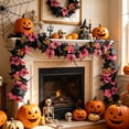 thumbnail image 5 of Cififendec Halloween Artificial Rose Garland, 68.7", Simulated Foliage Vine for Mantel Cascade Trim, Entryway Arch Twining, Buffet Table Border Accent, 5 of 5