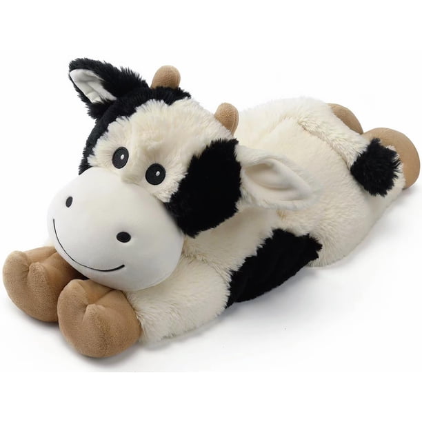 Almohadilla térmica de peluche con forma de cuco, forma de vaca, con aroma a lavanda