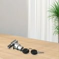 thumbnail image 3 of 1/4x Showcase Sliding Glass Door Lock Set W / Key For Display Cabinet Terrarium, 3 of 5