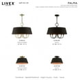 thumbnail image 6 of 51355-04 Livex Lighting Palma - 5 Light Pendant In Transitional Style-17.5 Inches Tall and 23 Inches Wide-Black Finish    -Traditional Installation, 6 of 9