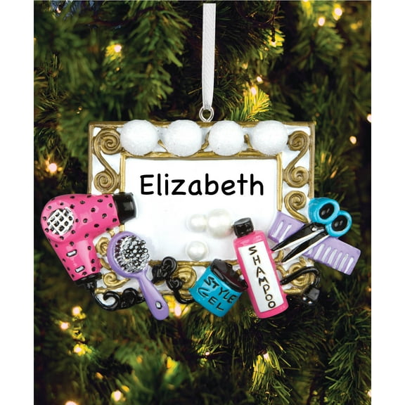 Personalized Stylist Station Christmas Tree Ornament