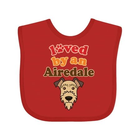 

Inktastic Airedale Terrier Dog Lover Gift Baby Boy or Baby Girl Bib