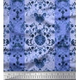 thumbnail image 3 of Soimoi Cotton Voile Fabric Stripe & Paisley Decorative Fabric Prints By Yard 56 Inch Wide, 3 of 3