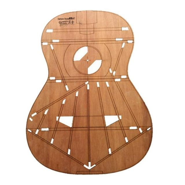 bedienty Modèle de Guitare 39 Pouces DIY Partie de Corps de Guitare Classique pour Herman Hauser