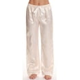 thumbnail image 3 of Just Love Womens Pant Set with Notch Collar  Chic & Comfortable Sleepwear (Ivory, Large), 3 of 3