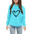 thumbnail image 3 of Generic Valentine'S Day Baby Hooded Sweatshirt Heart Graphic Baby Hooded Sweatshirt Toddler Kids Girls Boys Boys Sweatshirt Pullover Hoodies Cute Printed Hooded Sweatshirts, 3 of 3