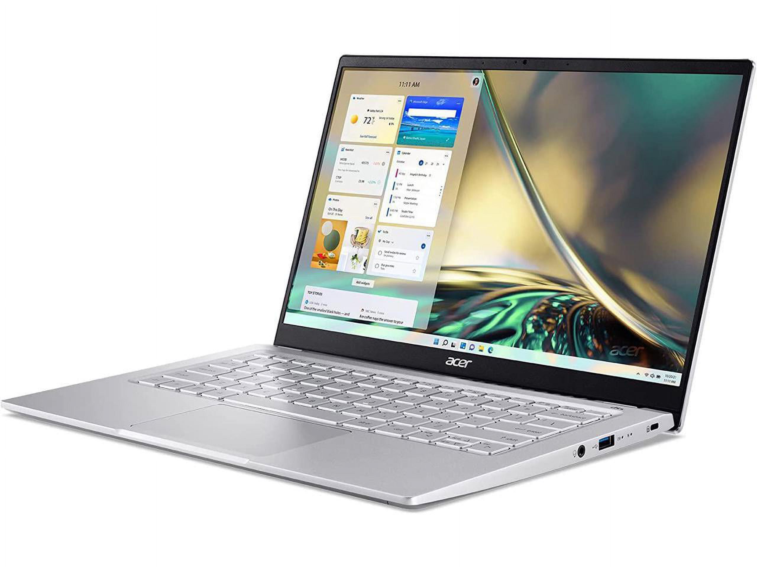 Acer Swift 3 Intel Evo Thin & Light Laptop | 14" QHD 100% sRGB | Intel Core i7-1260P | Intel Iris Xe Graphics | 16GB LPDDR4X | 1TB SSD | Killer Wi-Fi 6E AX1675 | Windows 11 Home | SF314-512-73YZ - image 2 of 7