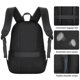 thumbnail image 5 of Mochila HOMIEE para portátil casual ligera de 15,6 pulgadas de nailon negro, 5 of 7