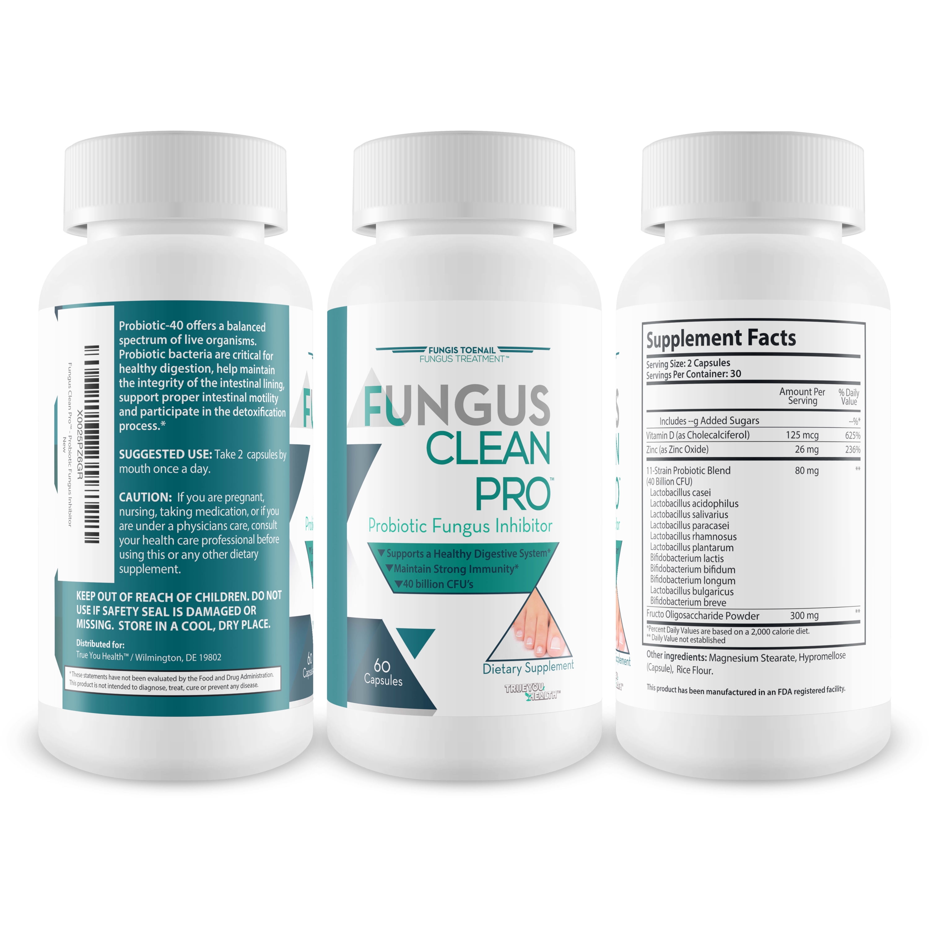 Fungus Clean Pro - Probiotic Fungus Inhibitor - Fight Off Fungus from The Inside Out with This Powerful Fungus Defense probiotic Protect Your Body from Fungus