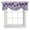 Deep Purple, variant on Tie Up Valances for Windows, Purple Flower Adjustable Valance Curtains Window Treatment for Living Room/Bedroom, Tulip Floral Country Plaid Checkered Rod Pocket Kitchen Curtains & Drapes 60x18 Inch