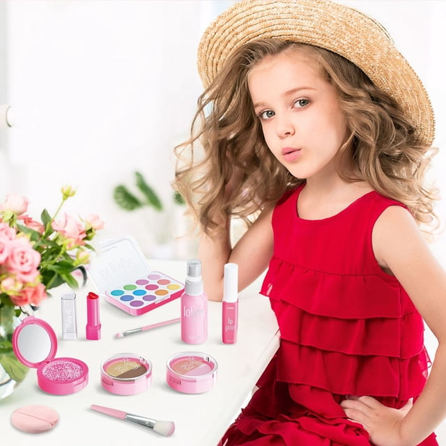 Children's Household Simulation Lipstick Eye Makeup Girl's Dressing Household Color Makeup Set Cannot Be Applied The Appearance Simulation