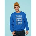 thumbnail image 2 of All I Want For Christmas Is  Sweatshirt Men -Image by Shutterstock, Male XX-Large, 2 of 4