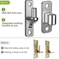 thumbnail image 2 of Stainless Steel Gate Hinge, 3.9 Inches with 5/8 Inch Hole, Wall-Mounted for Farm Gates, 2 of 5
