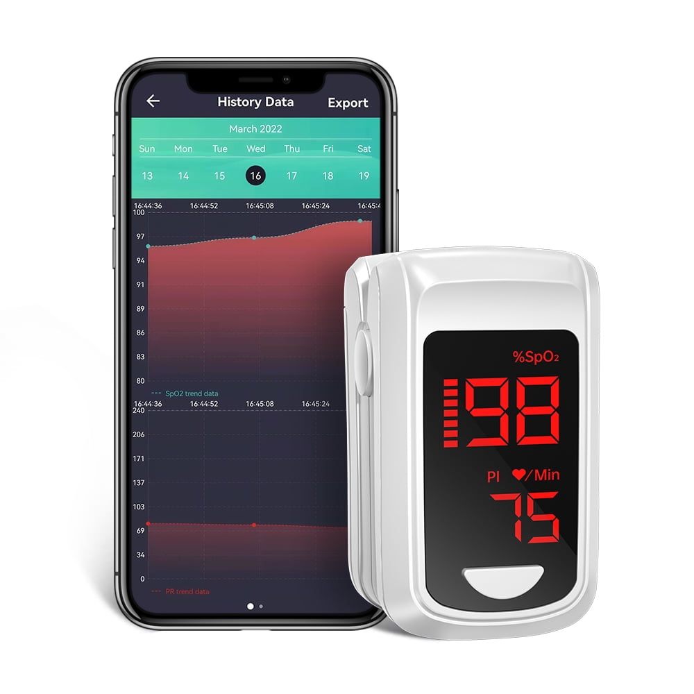 HealthTree Fingertip Pulse Oximeter Blood Oxygen Saturation Monitor