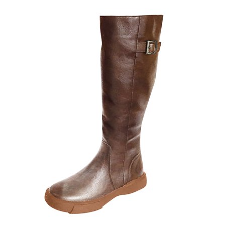 

autumn winter shoes Flat Barrel Breathable Winter Color Size Buckle Women s Belt Plus Shoes Boots Retro Boots Zipper High Thigh Women s Boots