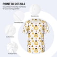 thumbnail image 4 of Balery Bees and Flowers Baseball Jersey for Men Casual Button Down Shirts Short Sleeve Active Team Sports Uniform-4X-Large, 4 of 9