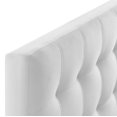 thumbnail image 3 of Modway Lily Tête de Lit Simple Capitonnée en Velours de Performance, Blanc, 3 of 4