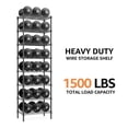 thumbnail image 5 of GDF Studio 8-Tier Metal Wire Shelving Unit, Adjustable Storage Rack Organizer, Black, 5 of 7